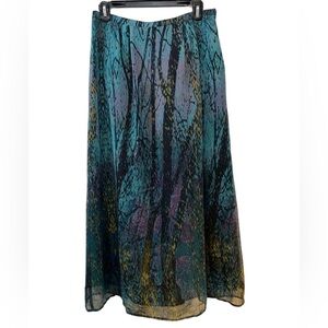 🍁Melanie Lyne Elegant Multicolor Maxi Skirt, size 6